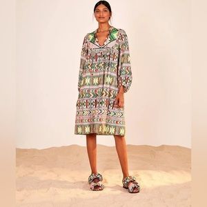 Farm Rio Amulet Print Tunic dress (M)